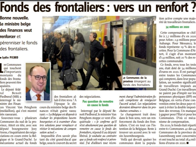 Fonds des Frontaliers Fonds des Frontaliers
