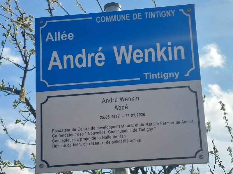 Inauguration de l'Allée André Wenkin
