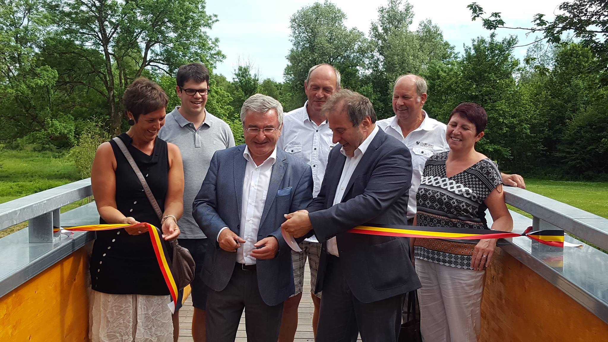Inauguration de la passerelle de Ansart Inauguration de la passerelle de Ansart