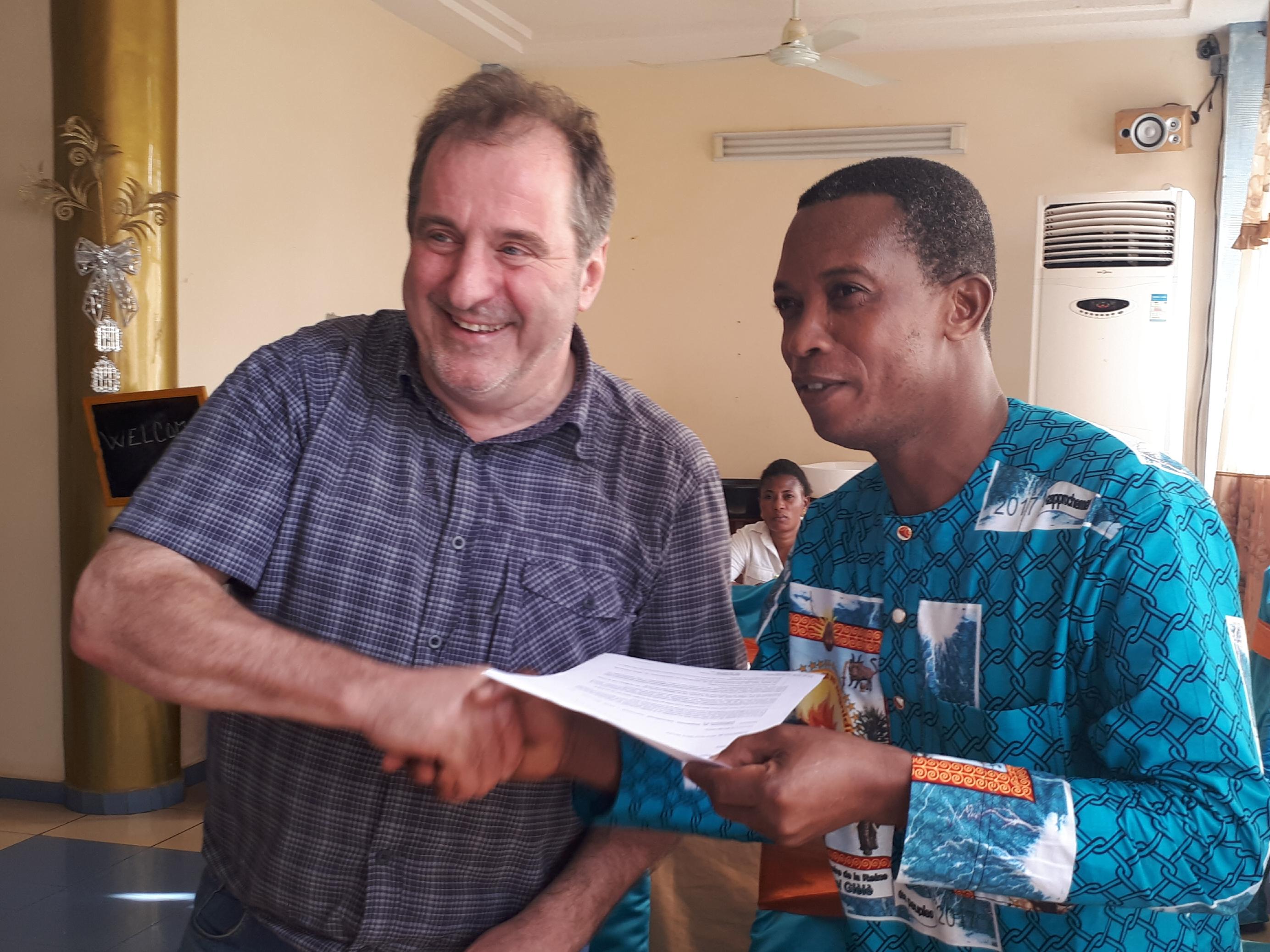Partenariat avec la commune de Djidja au Bénin prolongé jusque 2021 Partenariat avec la commune de Djidja au Bénin prolongé jusque 2021
