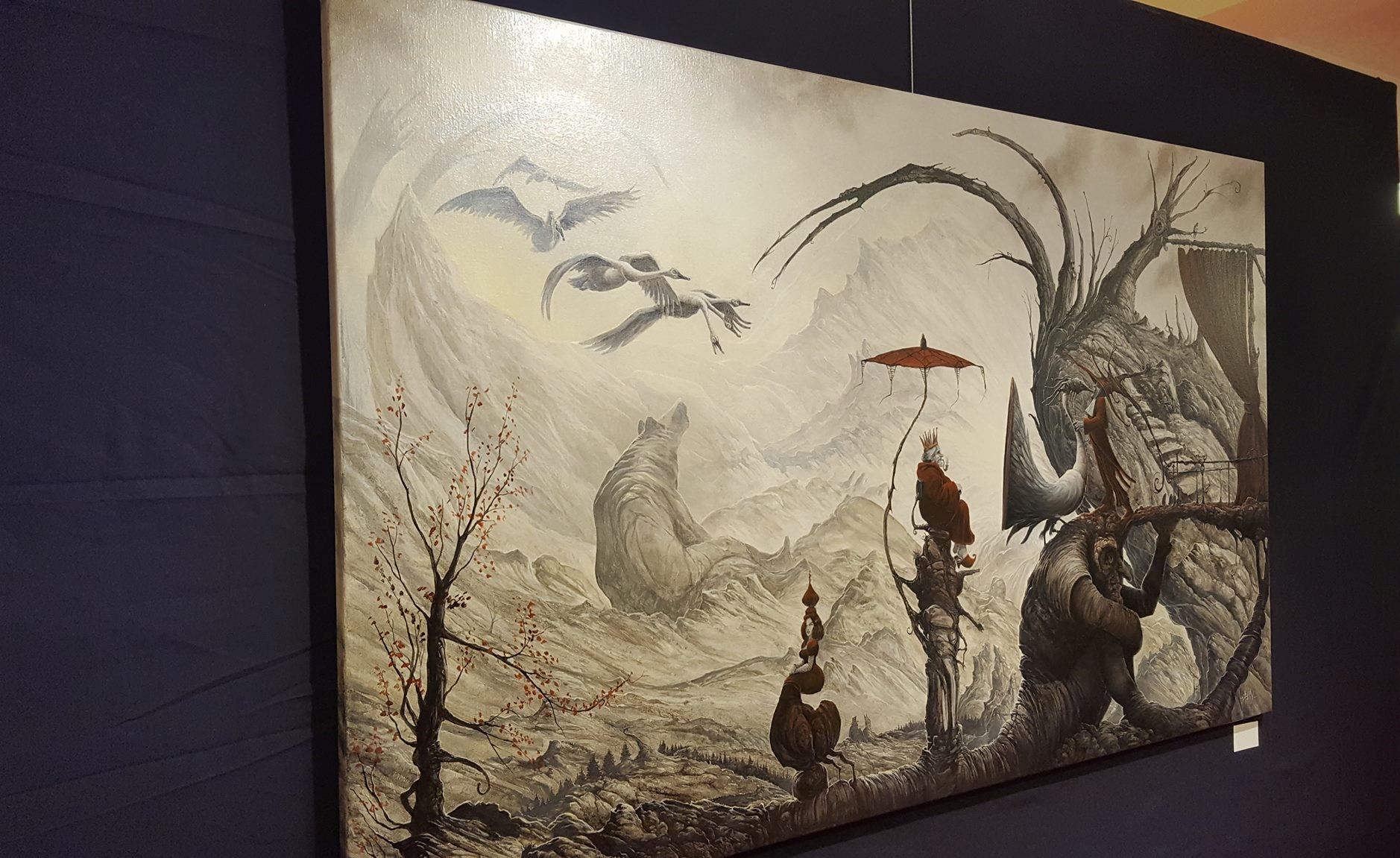 Présentation de la magnifique exposition de Palix au Centre culturel de Bastogne