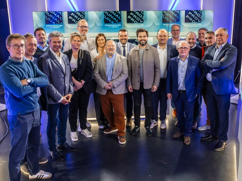 Visite de Georges-Louis Bouchez en province de Luxembourg. Premier arrêt : TVLux !