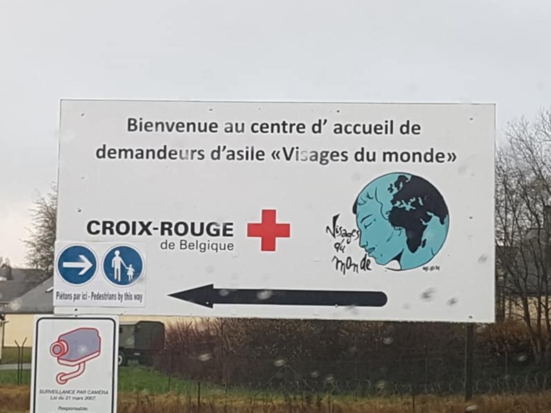 Visite du Centre de réfugiés de Stockem Visite du Centre de réfugiés de Stockem